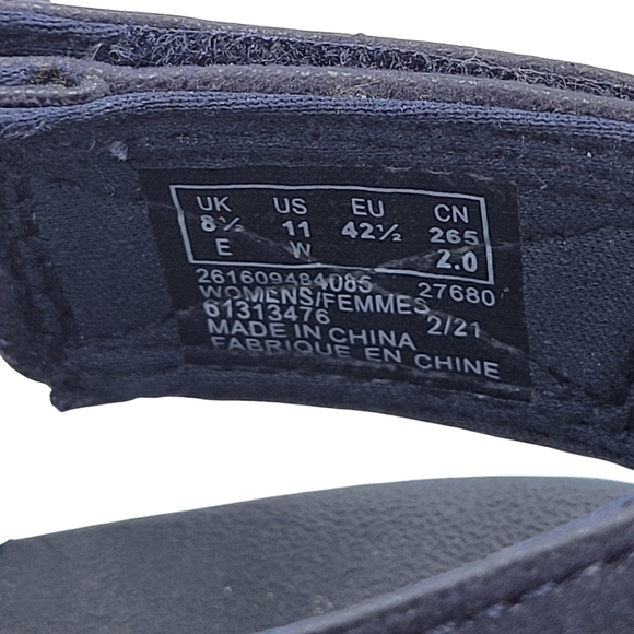 Clarks Cloudsteppers Mira Lily Sandals Size 11 Adjustable Hook & Loop Heel Strap - Picture 8 of 11